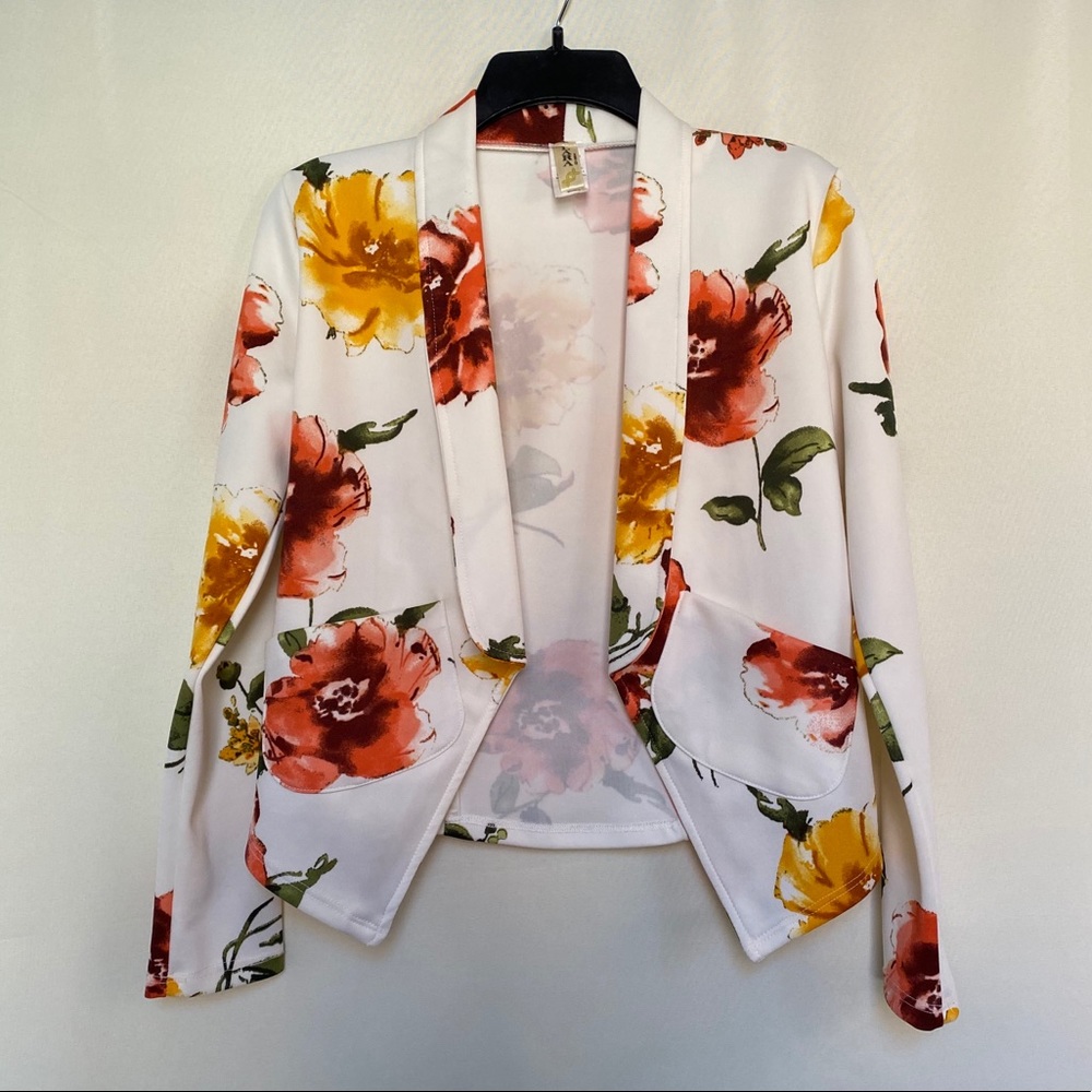 Flowered Blazer